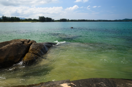 beach and tropical sea Thailandの写真素材