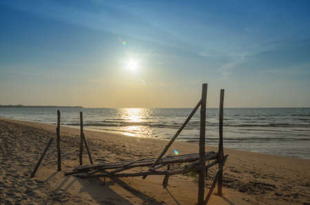 beach and sunset Thailandの写真素材