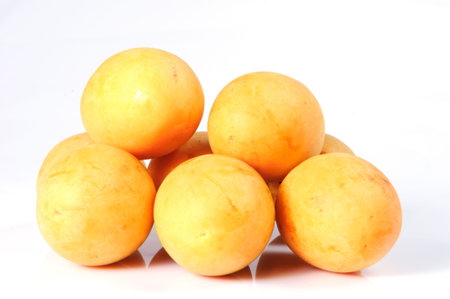 Exotic Thai Fruit  Maprang Isolated on white