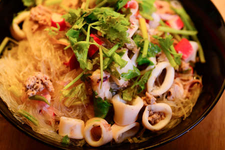 vermicelli salad,Thailand food noodle saladの写真素材