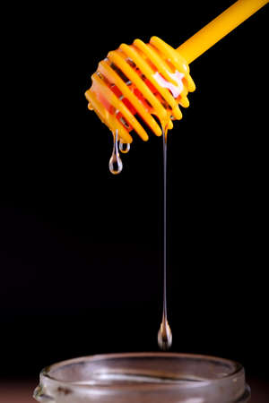 honey and lemon and vitamin c capsulesの写真素材