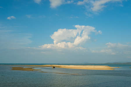 Beautiful blue sky on the beach Thailandの写真素材