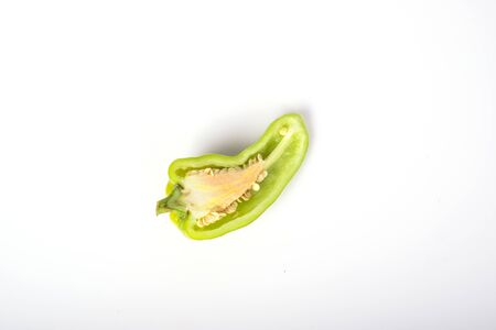 Hot Pepper on white backgroundの写真素材