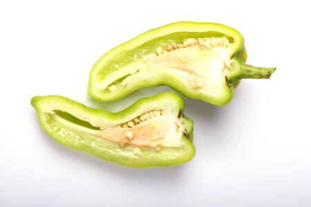 Hot Pepper on white backgroundの写真素材