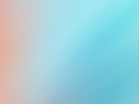 a colorful gradient background with a white border at the bottom, transitioning from orange to blue