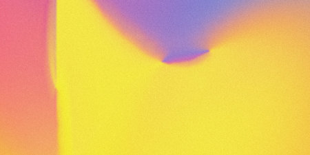 This image showcases a vibrant abstract composition with a smooth gradient transitioning from a warm...