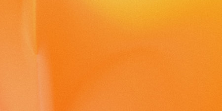 This image showcases a seamless gradient transition between warm peach and deep orange tones. The...