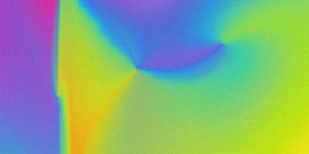 This image showcases a smooth gradient transition between various vibrant colors, including shades...