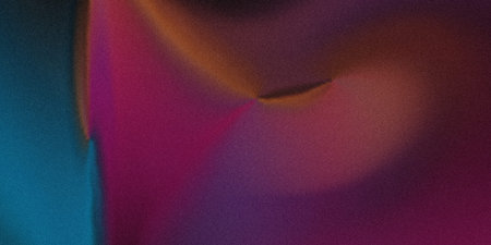 This image showcases a smooth gradient blend of deep teal, purple, and warm orange hues. The...
