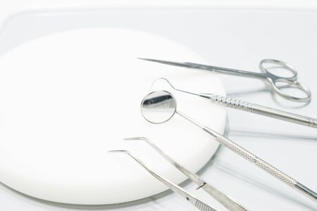 Dental tools used for dentist.の写真素材
