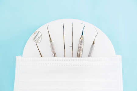 Dental tools used for dentist.の写真素材