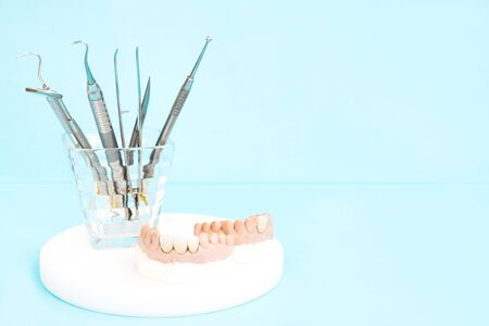 Crown and bridge equipment and model express fix restoration.の写真素材