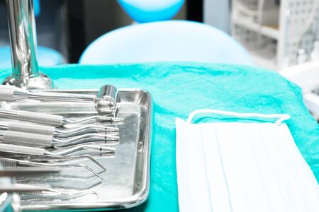 dental tools surgical kit in the clinic or office use for dentis.の写真素材
