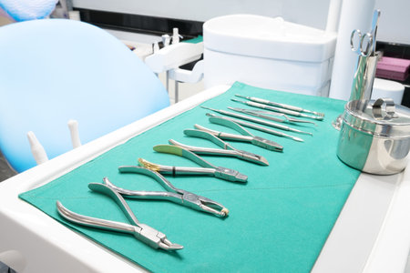 Dental tool and other accesries used by dentists in the office.