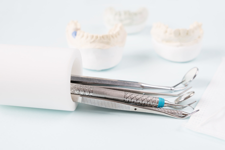 Implan model tooth support fix bridge implan and crown.の写真素材