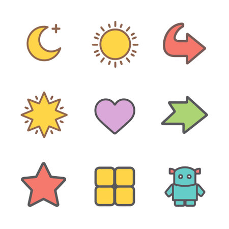 Set of vector icons. Icons for the Internet and applications.のイラスト素材