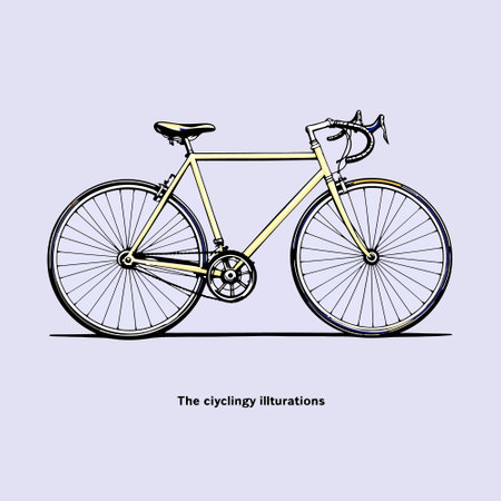 Hand drawn vintage bicycle, sketch for your design. Vector illustration.のイラスト素材