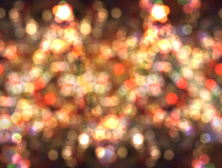 colorful Christmas bokeh abstract blurred backgroundの写真素材