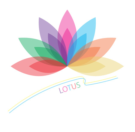 colorful flower vector on white backgroundのイラスト素材