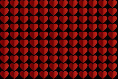 heart on black backgroundの写真素材