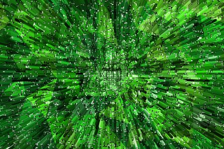 green blocks abstract backgroundの写真素材