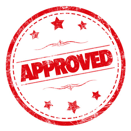 approved stampの写真素材