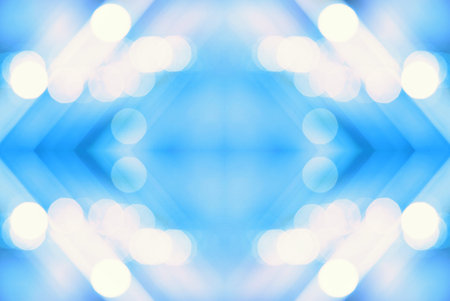 Blurred bokeh lights with motion blurの写真素材