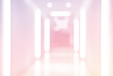 White pastel blur abstract building background