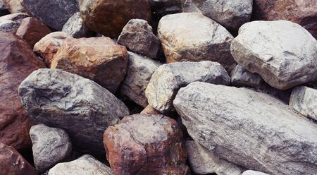 Lake rocks texture backgroundの写真素材