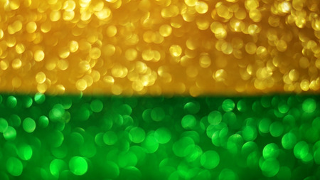 Yellow and green bokeh backgroundの写真素材