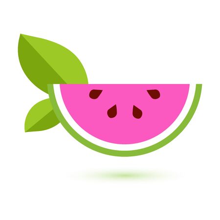 Watermelon vector iconのイラスト素材