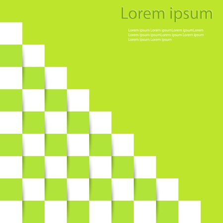 Modern minimal white and green abstract background, vector illustrationのイラスト素材