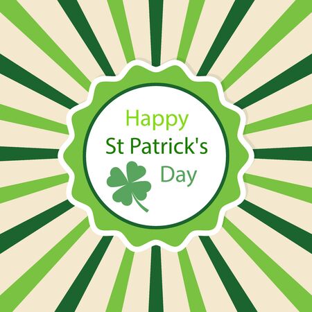 Happy St. Patrick's day card, vector illustrationのイラスト素材