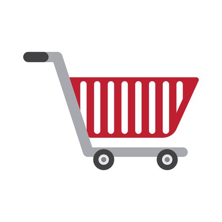 Shopping cart commercial icon, vector illustrationのイラスト素材