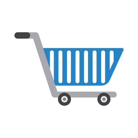Shopping cart commercial icon, vector illustrationのイラスト素材