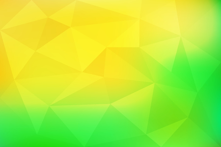Green and yellow gradient abstract mosaic, geometric low poly style, vector illustration designのイラスト素材