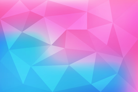 Blue and pink gradient abstract mosaic, geometric low poly style, vector illustration designのイラスト素材