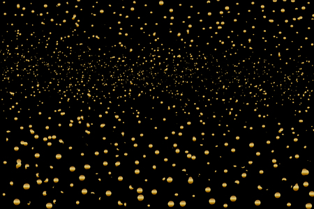 black and gold glitter bokeh abstract texture background, vector illustration.のイラスト素材