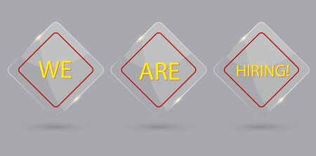 Business concept with text we are hiring, vector illustration.のイラスト素材