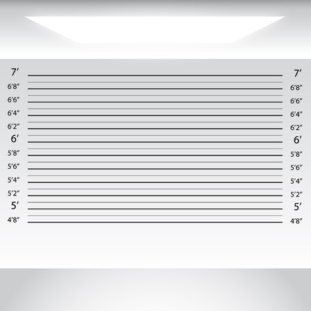 white grey studio room with Police Lineup Backgroundの写真素材