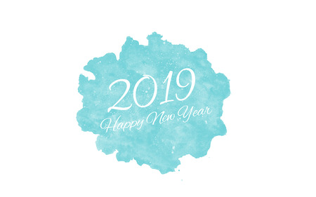 2019 Happy New Year Greeting Cardの写真素材