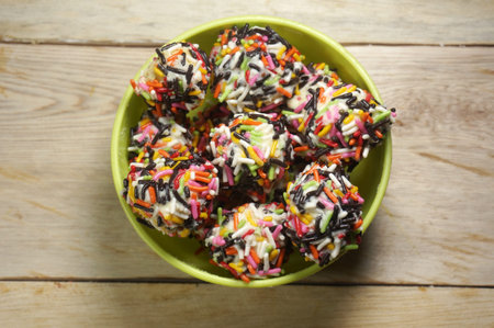 kue rambutan or rambutan cookies is indonesian famous cake for celebrate Ied Mubarak / Idul Fitri /...