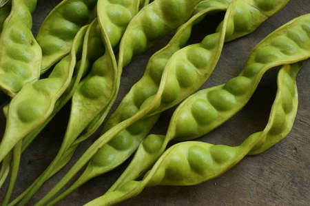 Smelly bean vegetable close upの写真素材