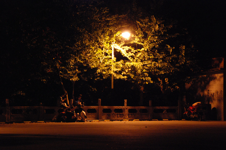 Night view at the streetの写真素材