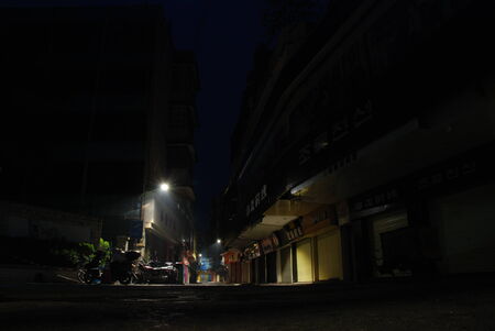 Night view at the streetのeditorial素材