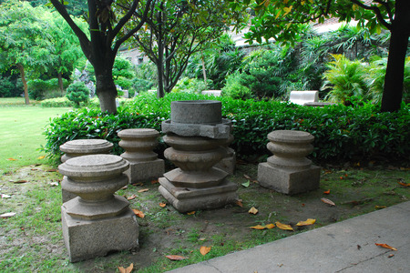 Stone benchの写真素材