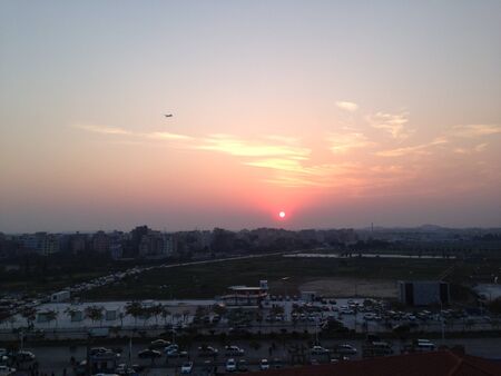 Sunset glowの写真素材