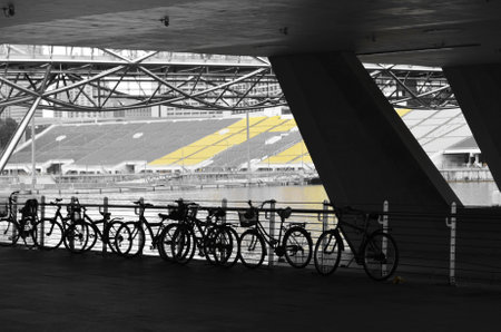 sport stadium singaporeの写真素材