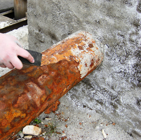 rusty pipe