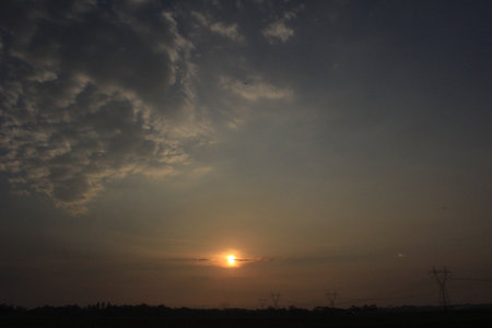 Evening sky and dramatic skyの写真素材